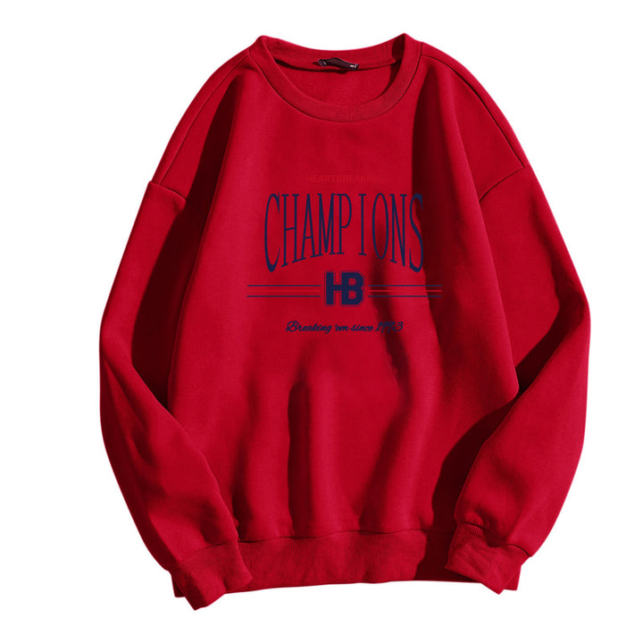 Damer sweatshirt med moderne grafisk trykk Skjora