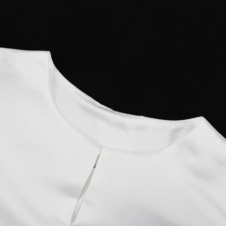Dame stilfull bluse med ballonglignende ermer og elegant snitt Skjora