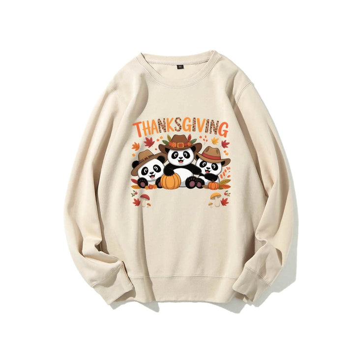 Dame sweatshirt med morsomt dyremotiv og høstmotiv Skjora