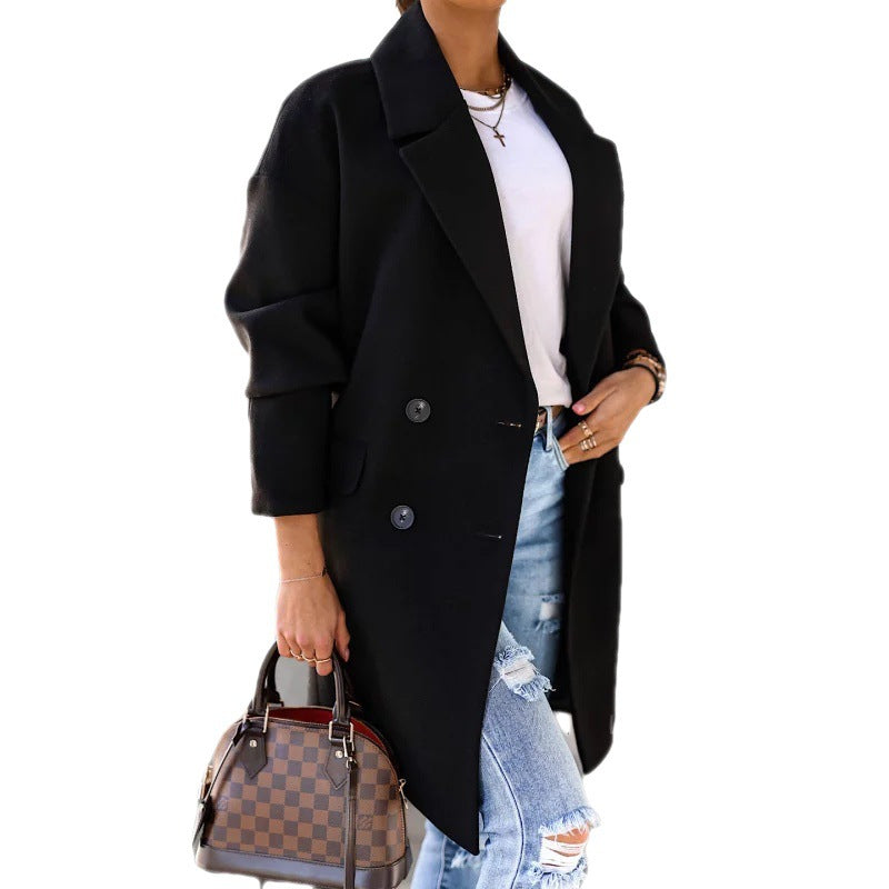 Kvinnes elegant og avslappet trench coat med dobbel knepping Skjora