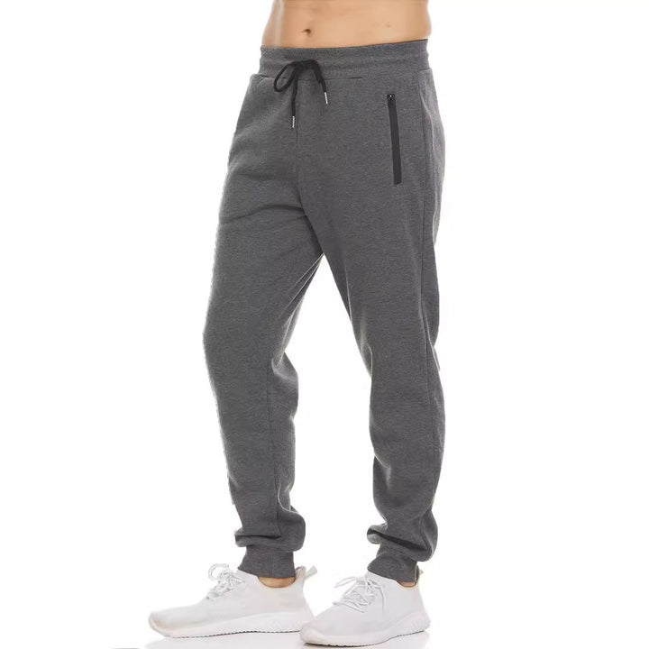 Herre sporty joggebukser med praktiske lommer og elastisk midjebånd Skjora