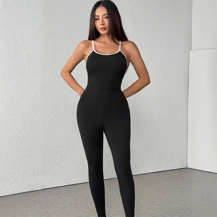 Damer elegante gulvlange jumpsuit Skjora