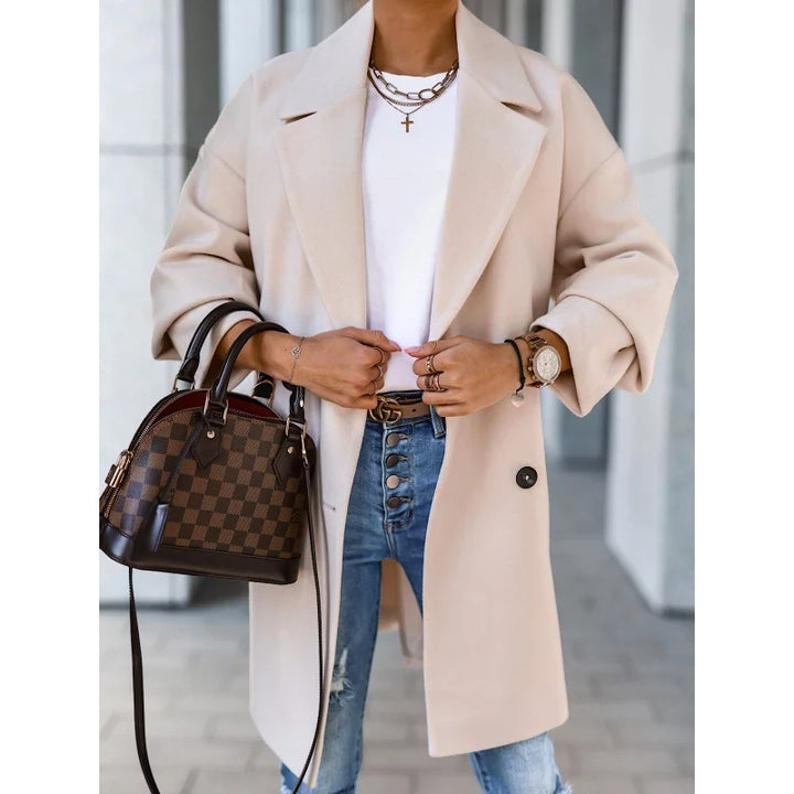 Kvinnes elegant og avslappet trench coat med dobbel knepping Skjora