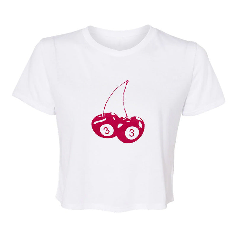 Dame ermeløs camisole med fruktig motiv Skjora