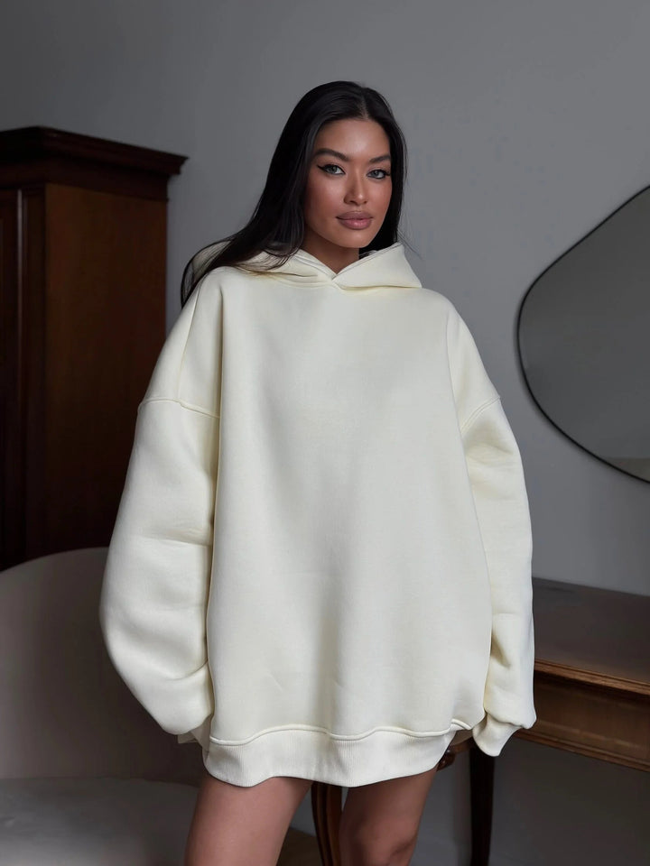 Dame oversized hette med casual ermer Skjora