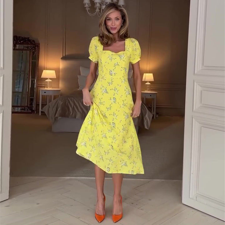 Dame sommerkjole med blomsterdesign Skjora