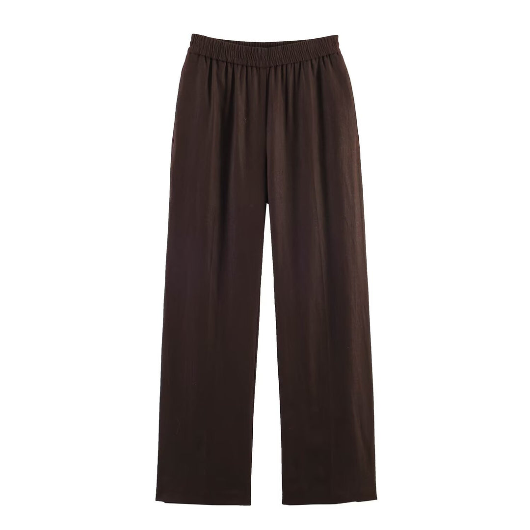 Damer elegant løs Culotte med elastisk linning Skjora