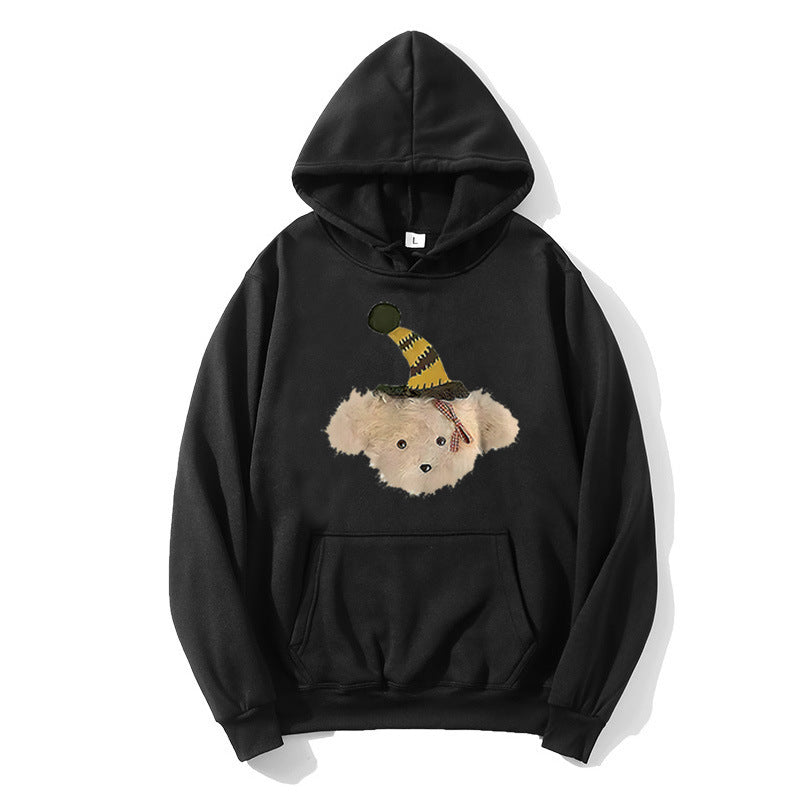 Damen Kapuzenpullover mit verspieltem Hundemotiv Skjora