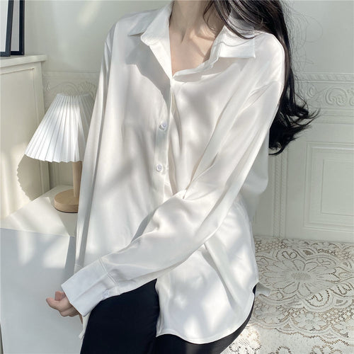 Damer Elegant og Flytende Bluse Skjora