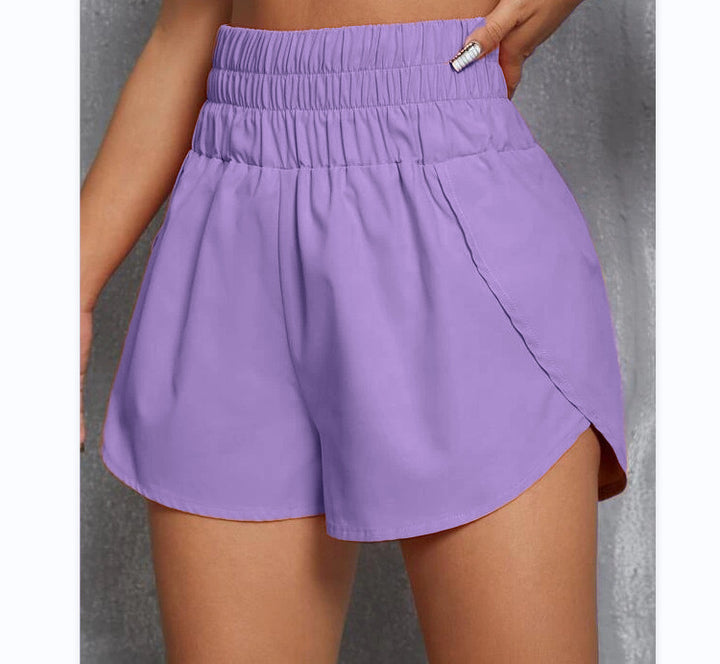 Dame sporty slip pants with elastic waistband and side inserts Skjora