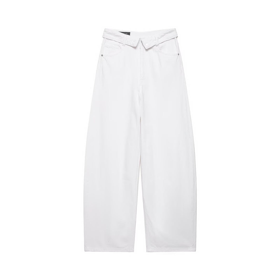 Dame Ødelagte Jeans i avslappet Baggy-stil Skjora