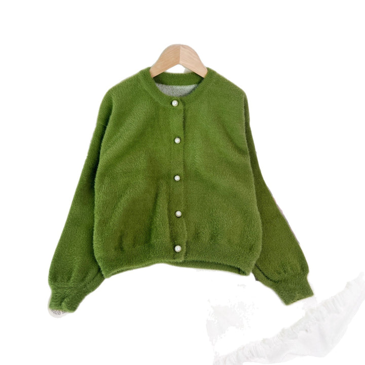 Dames koselige cardigan med perle-dekorert knapper og moderne snitt Skjora