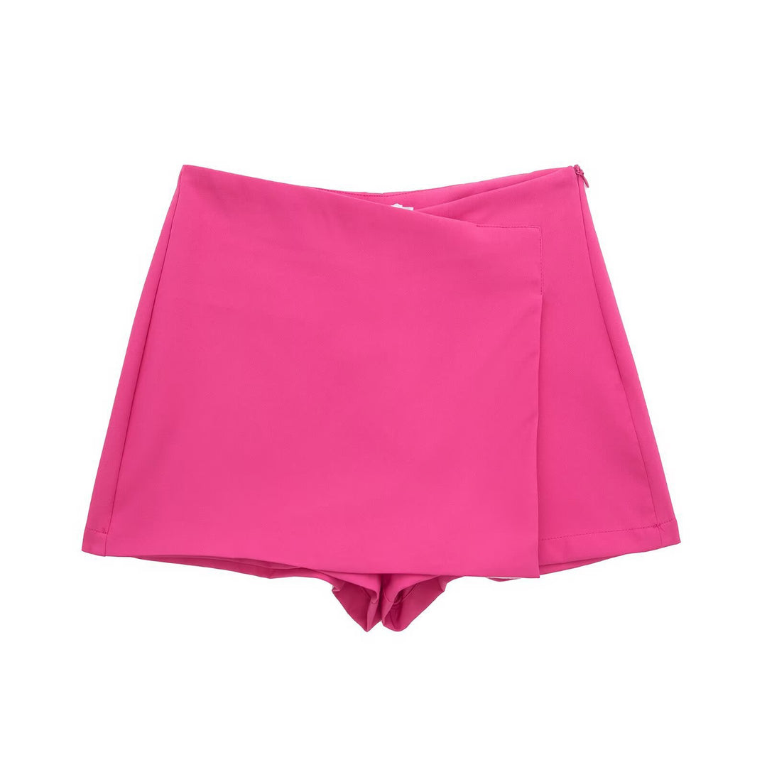 Dame sportliche shorts med elegant lagdelt design Skjora
