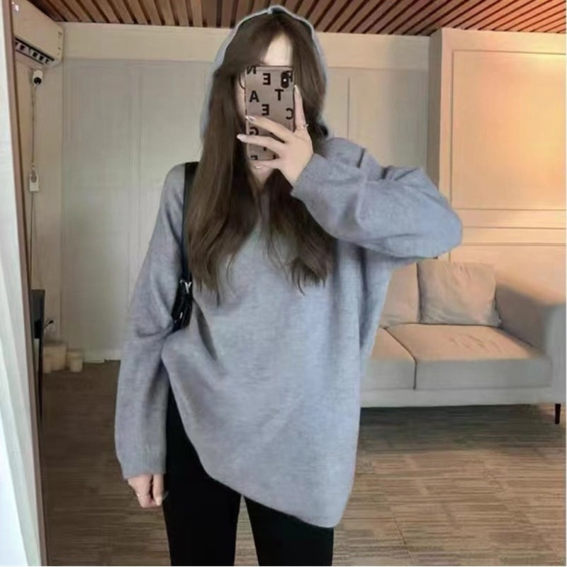 Damer casual hettegenser med en løs passform og elegant finish Skjora