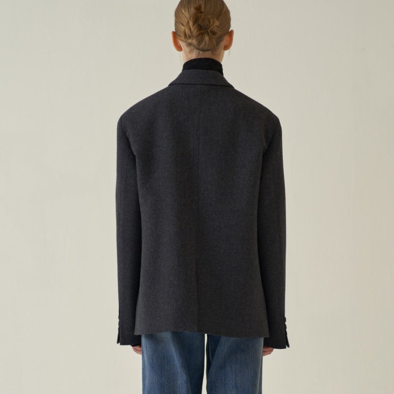 Damer elegant kasse blazer laget av høy kvalitet stoff Skjora