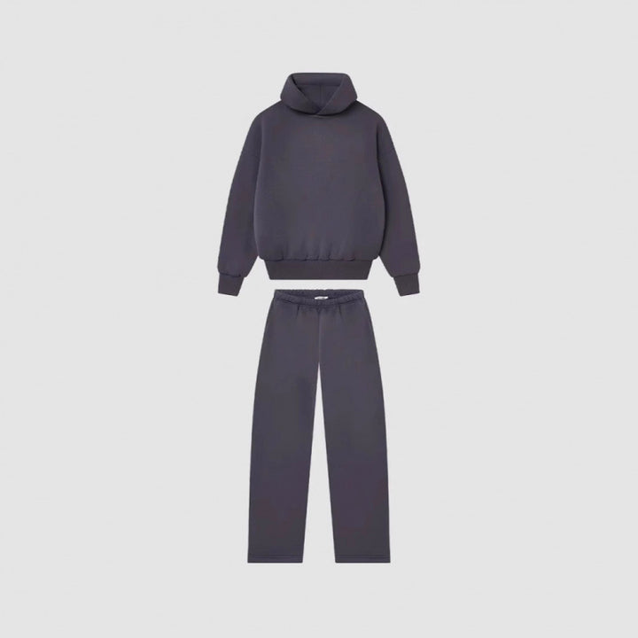 Kvinnenes Cozy Sweatshirt og Bukse Sett med Høy Krage og Casual Fit Skjora