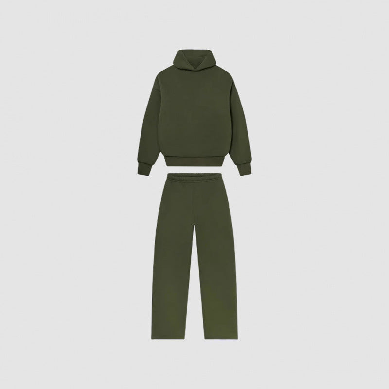 Kvinnenes Cozy Sweatshirt og Bukse Sett med Høy Krage og Casual Fit Skjora