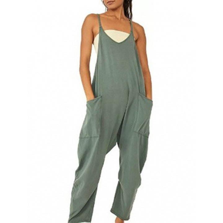 Dame jumpsuit med avslappet passform og praktiske lommer Skjora