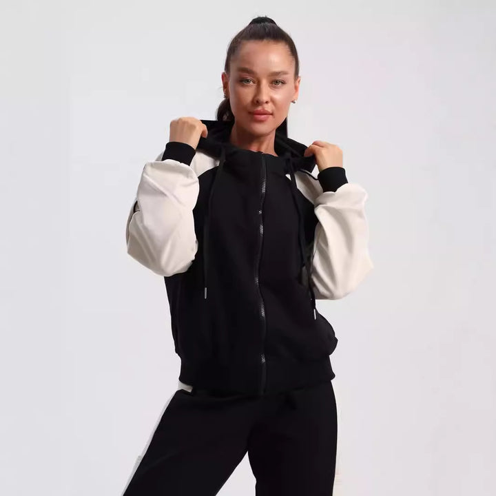 Dame sporty hettegenser og joggebukse sett Skjora