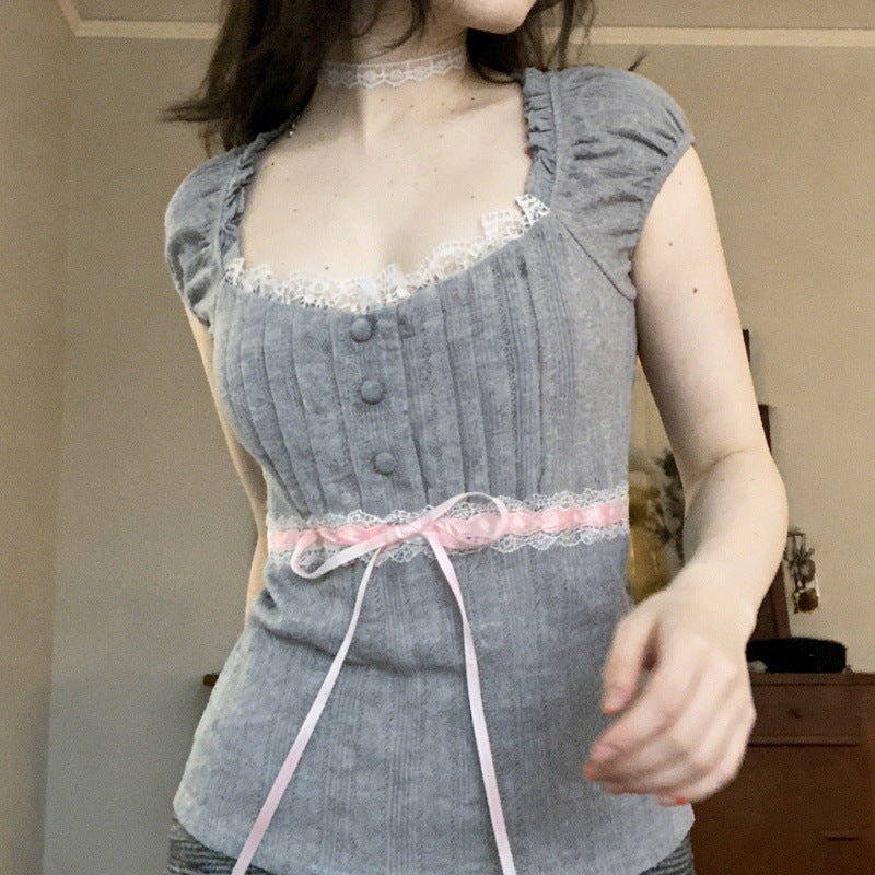 Dame spissdetalj topp Skjora