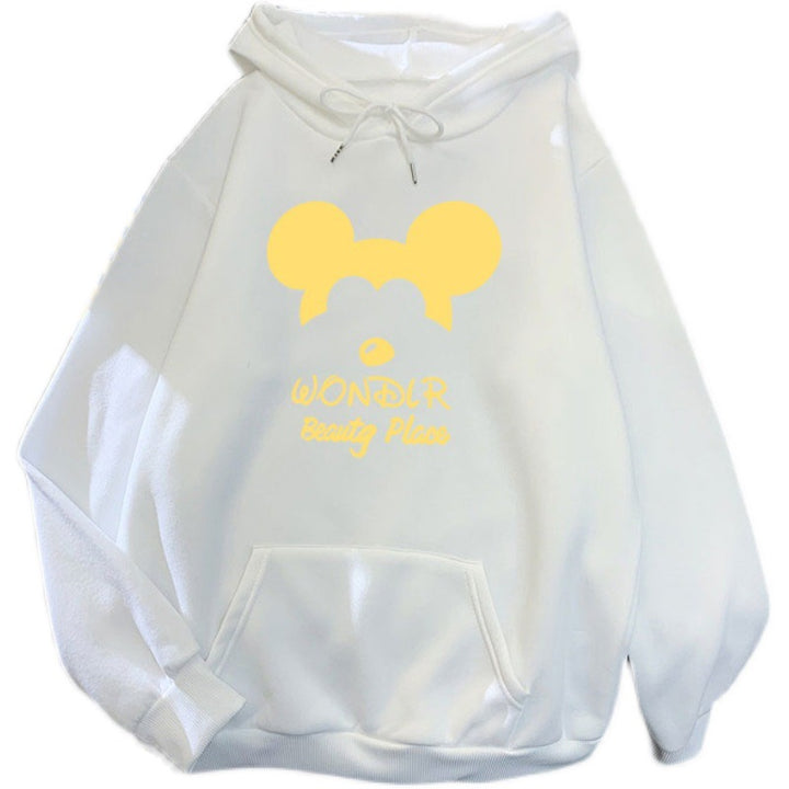 Damen Kapuzenpullover mit verspieltem Tiermotiv Skjora