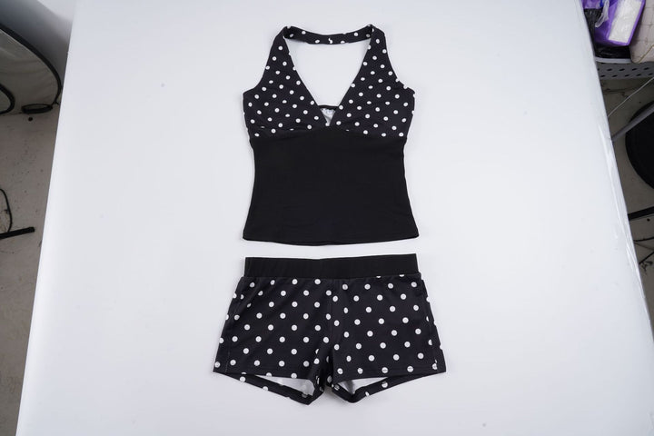 Women's set with top and shorts with polka dots Skjora