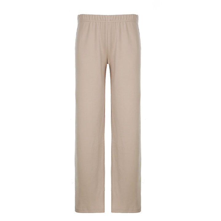 Dame Loose-Fit Loungebukser med elastisk liv og mykt materiale Skjora