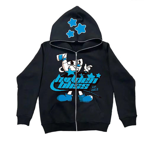 Women's hoodie with exciting graphic design Skjora