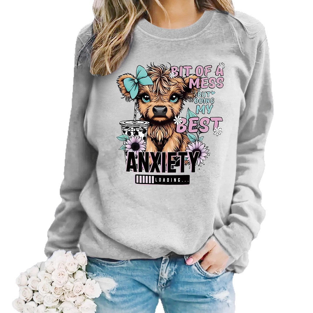 Kvinnegenser med kreativ hundedesign og inspirerende tekst Skjora