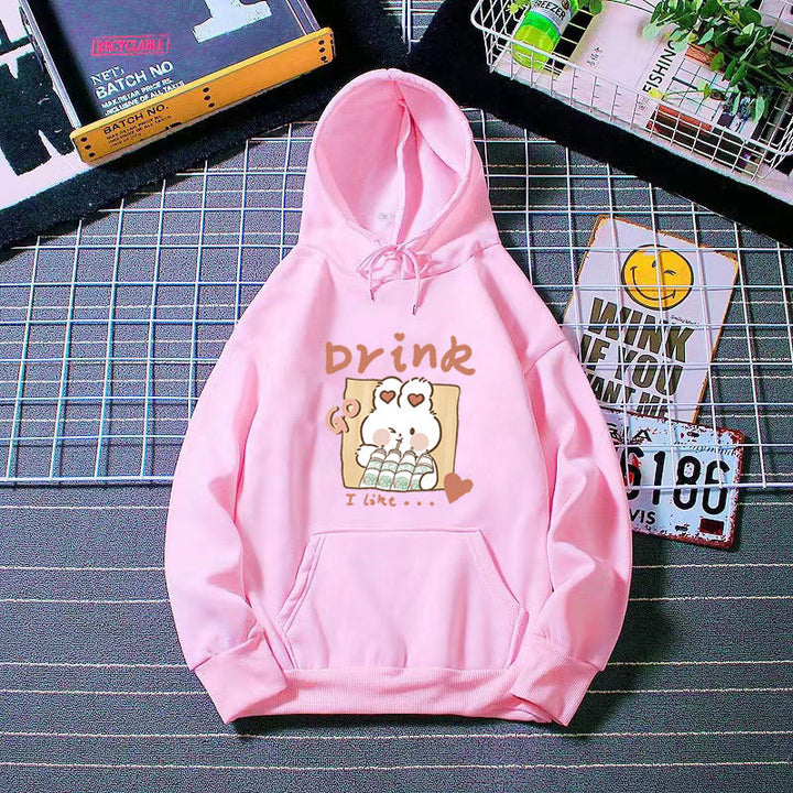 Ladies' Hoodie with Cute Kitten Motif Skjora