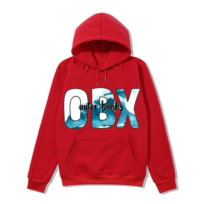 Dame hoodie med maritim grafisk design Skjora