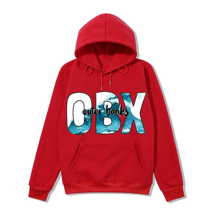 Dame hoodie med maritim grafisk design Skjora