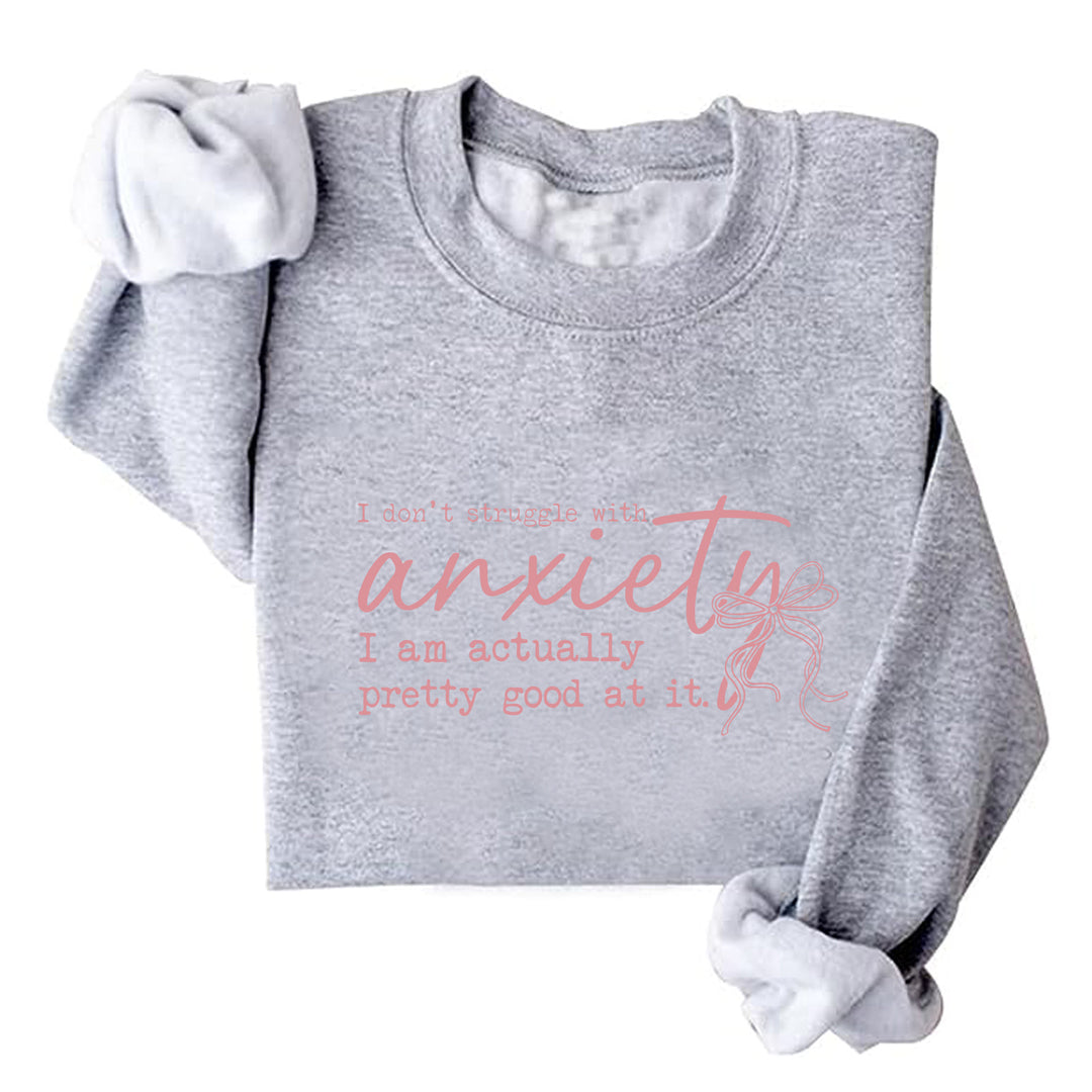 Dame sweatshirt med motiverende budskap og kreativt design Skjora
