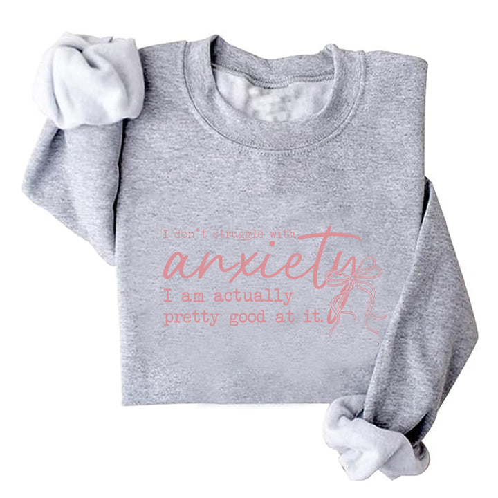 Dame sweatshirt med motiverende budskap og kreativt design Skjora