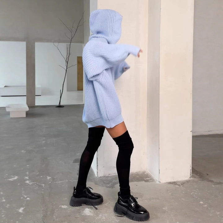 Dame oversized cardigan med knappedesign og mykt materiale Skjora