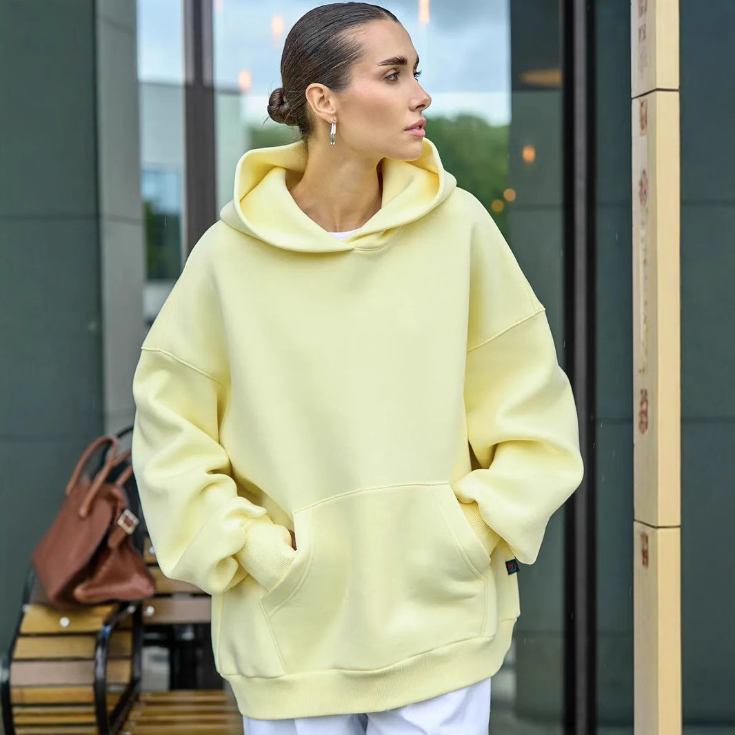 Dames oversized hoodie met volumineuze mouwen en geïntegreerde kangoeroezak Skjora