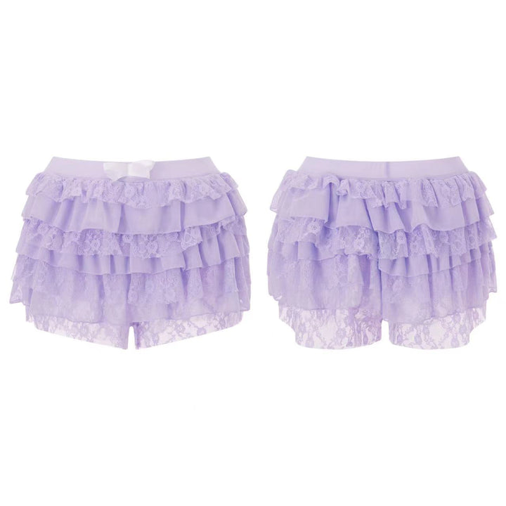 Dame spets-skjorter med voluminøse ruffle-detaljer Skjora