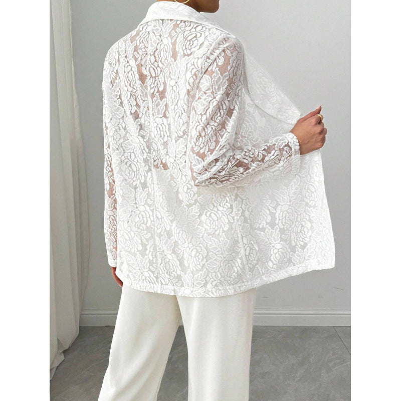 Dame spisser blazer med elegant sjal krage Skjora