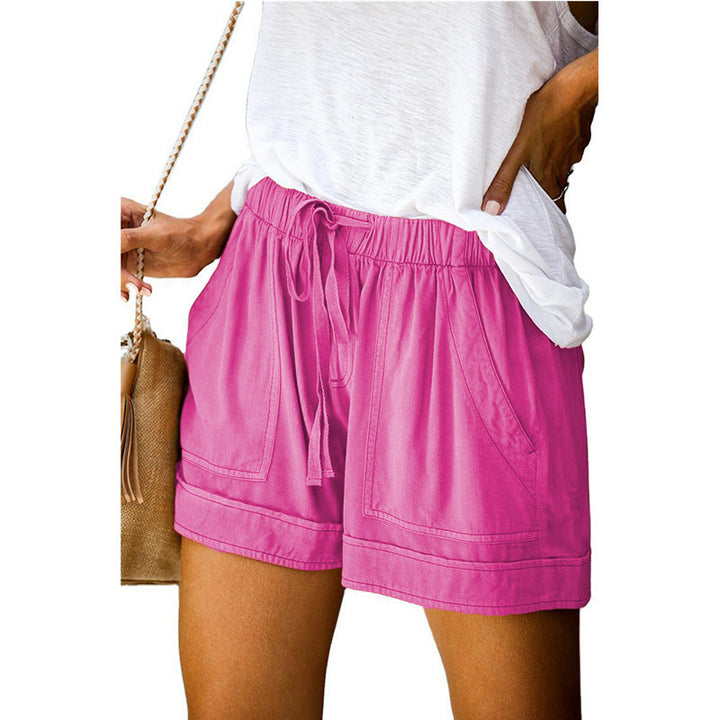 Damer Komfortable Sommer-shorts med elastisk midje og praktiske lommer Skjora