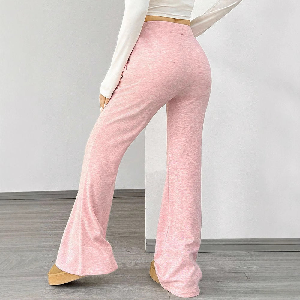 Dame Bredde Lounge- og Sweatpants med elastisk liv Skjora