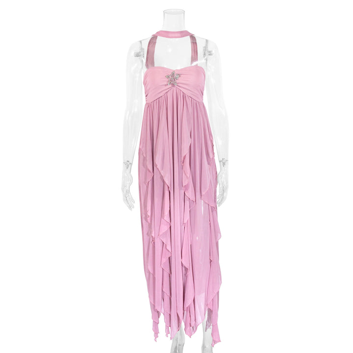 Dame Maxi-kjole i vintage-stil Skjora