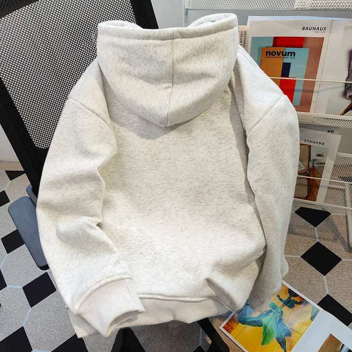 Kvinnelig hettegenser med kreativ dyremotiv Skjora