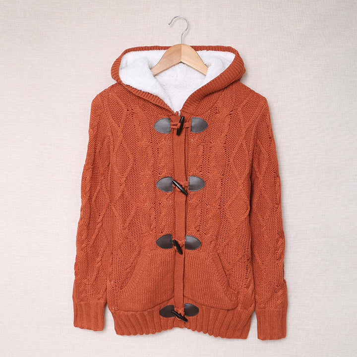 Dame cardigan med høy krage og komfortable knappedetaljer Skjora