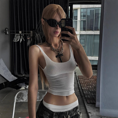 Damer Sporty tanktop med integrerte bikinitopper Skjora