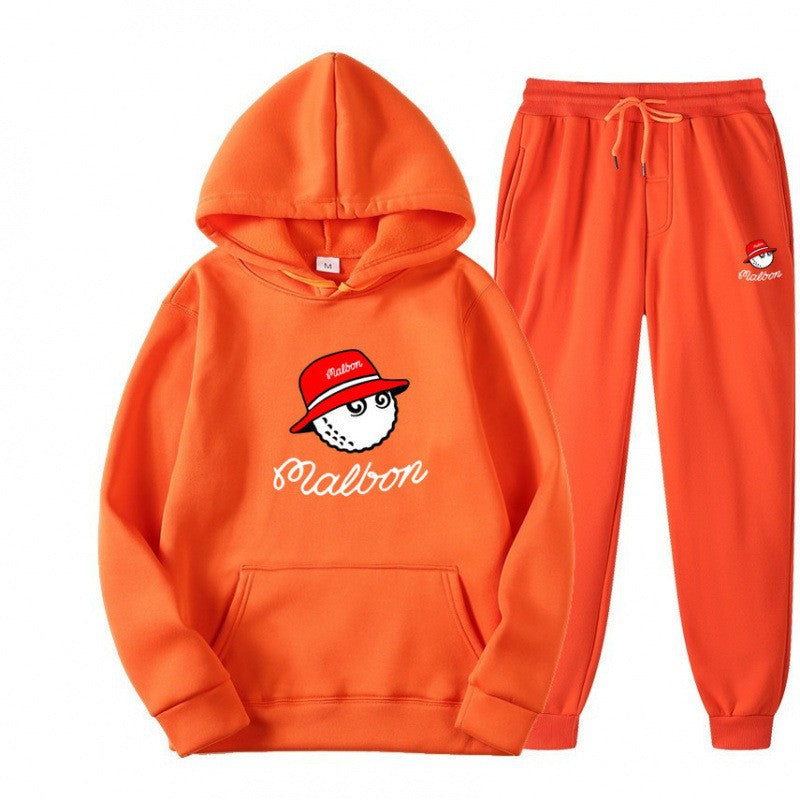 Dame hoodie sett for kvinner med leken grafisk design og praktiske lommer Skjora
