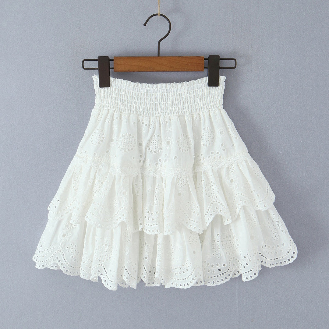 Dame bomulls volang shorts Skjora