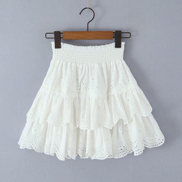 Dame bomulls volang shorts Skjora