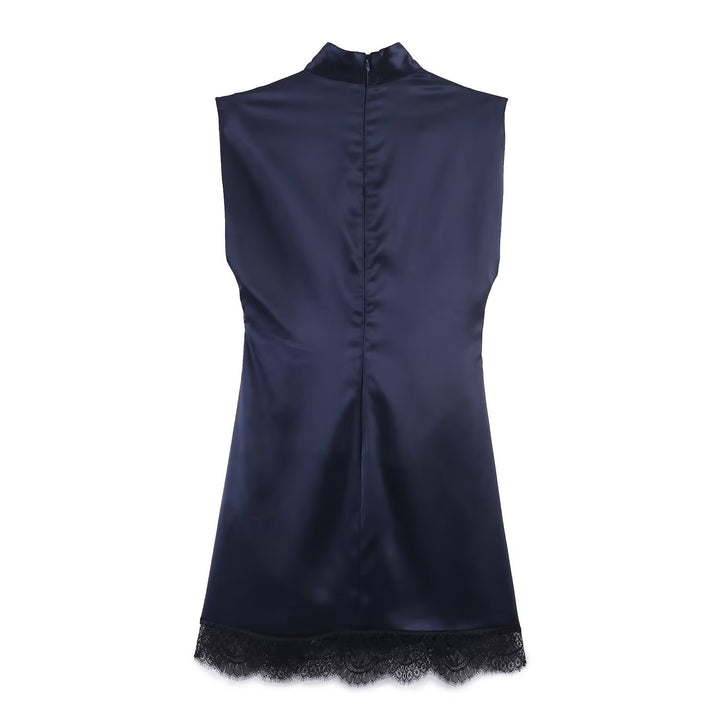 Damer elegant kjole med transparent spiss kant Skjora