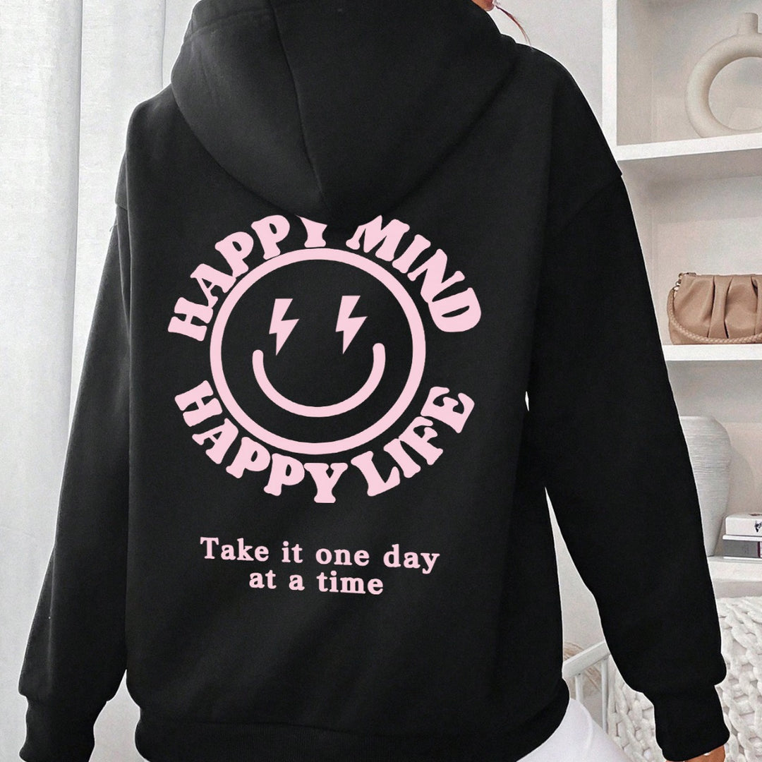 Women's hoodie with motivational lettering Skjora