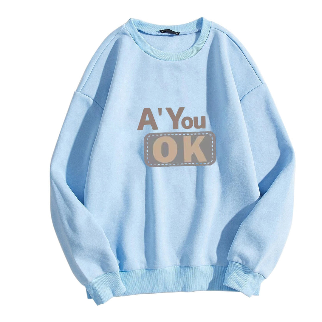 Dame sweatshirt med avslappet tekst Skjora